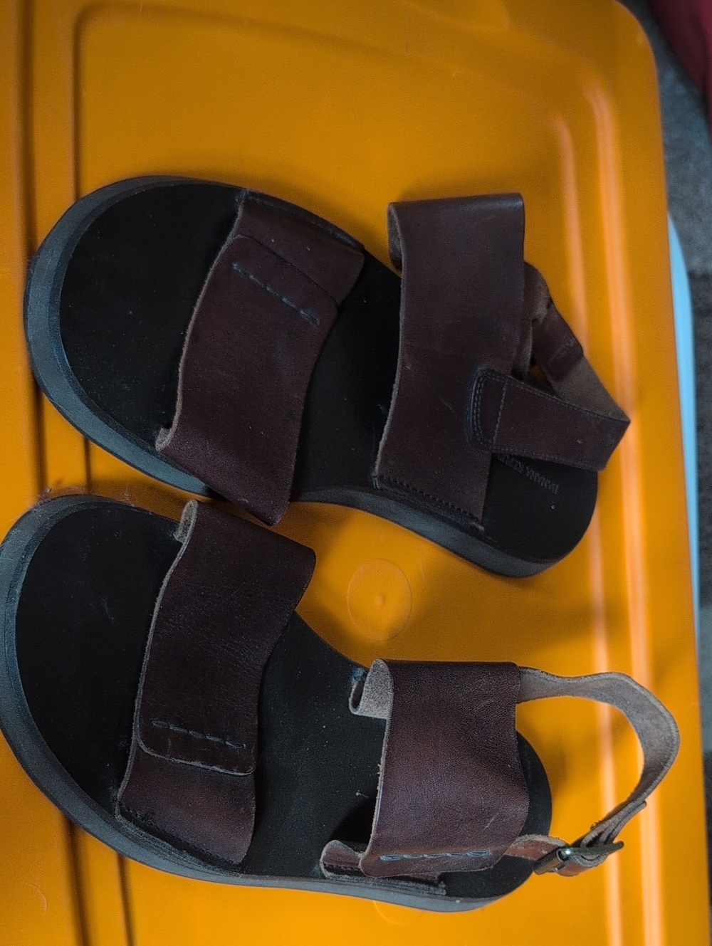 Banana Republic Brown Leather Strap Sandal